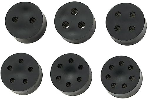 TRU Components TC-10820768 TC-MH18-2A203 Mehrfachdichteinsatz M20 2 x 1.6-2.6 mm Gummi Schwarz 50 St.
