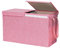 BinWhiz 66 x 33 x 43 cm Large Toy Chest Storage Organizer Box with Lid, Collapsible Fabric Box Container Bin for Home, Nursery, Playroom Boys Girls Toys Organizing, Pink