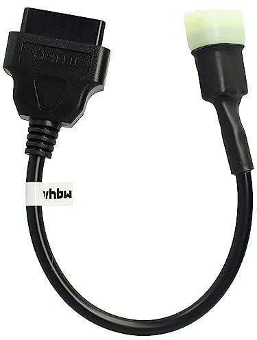 vhbw OBD2 Adapter 6 Pin auf OBD2 16Pin kompatibel mit KTM 1190 RC8, 1290 Super Adventure, 1290 Super Duke R ab Bj. 2018, 390 Duke Motorrad - 20 cm