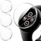 Diruite 3 Stück Hülle für Google Pixel Watch 3/2/1 41mm Schutzhülle Soft TPU Stoßfestes Displayschutz Case,Transparent&Transparent&Transparent