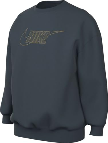 Nike Mädchen G NSW Club FLC Bf Crew Ls Shne Oberteil