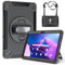 Junfire Custodia per Lenovo Tab M10 Plus di terza generazione 10,6 2022 (TB125FU/TB128FU/TB128XU), robusta custodia protettiva con cavalletto rotante e cinghia da polso per tablet Lenovo M10 Plus Gen