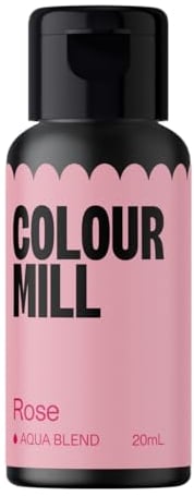 Colour Mill Aqua Blend Rose Lebensmittelfarbe auf Wasserbasis - Lebensmittel Farbe Sehr Intensiv, Hoch Konzentriert, Vegan - 20 ml