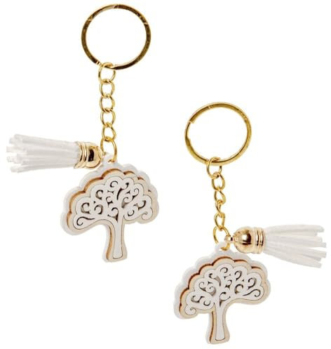 Generico 12 Portachiavi bomboniera con Icona liturgica Colorata Matrimonio Comunione Laurea CRESIMA Idea Regalo Gadget bomboniere (Albero della Vita)