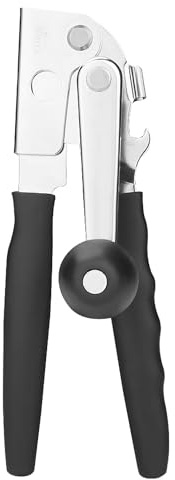 Smooth Edge Safety Cutter Manual Can Opener with Commercial Comfortable Crank Handle Heavy Duty Can Opener-Easy to Use (Heavy Duty Can Open)