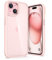 ULAK Funda para iPhone 15 Carcasa Anti Amarillo Estuche Parachoques de Resistente Caso de protección Suave de TPU para Apple iPhone 15 - Rosa