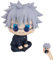 YISKY Anime Gojo Satoru, 10cm Gojo Statue Q Version Action Figur, Gojo Satoru Look Up Figur, PVC-Gojo Satoru Spielzeug, Gojo Satoru Anime Figuren, Desktop Ornamente Dekoration für Anime Fans