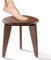 BLUEWEST Sgabello da doccia per gambe da barba, poggiapiedi in legno di acacia, sgabello da bagno per doccia interna, panca doccia, sgabello angolare per piccoli spazi doccia (noce)
