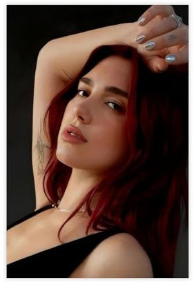 Exclusive Art Schöne Sängerin Dua Lipa Hochformat Poster 6 Leinwandposter Schlafzimmer Dekor Landschaft Büro Zimmer Dekor Geschenk 30 x 45 cm