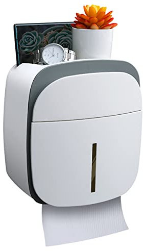 Selbstklebender Toilettenpapierhalter zur Wandmontage für Küche/Badezimmer, wandmontierte Taschentuchbox, multifunktionaler Badezimmerpapierhalter, wasserdichter Rollenpapierhalter mit Badezimme