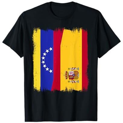 Venezuela España Bandera Venezolana Patrimonio Español Camiseta