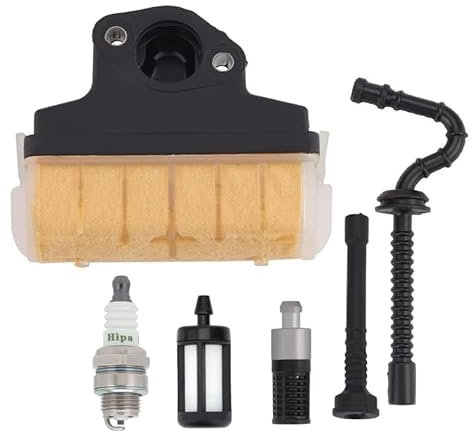 MS250 MS210 MS230 Air Filter Tune Up Kit Replacement for Stihl 021 023 025 MS210 MS230 MS250 Chainsaw with Fuel Oil Filter Spark Plug for MS250 Tune Up Kit Chainsaw Parts