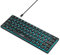 Snpurdiri Clavier mécanique à 60 %, clavier de jeu rétroéclairé bleu glacier, petit clavier de jeu pour bureau, PC, voyage d'affaires (interrupteur rouge/61 noir)