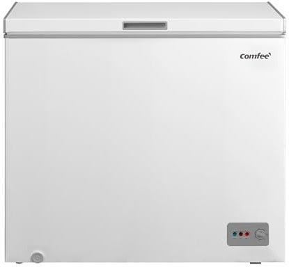 Comfee RCC201WH6(E) Gefriertruhe/82 kWh/Jahr/85cm hoch/200L/Inverter-Kompressor/41dB Geringe Lautstärke/Geeignet für verschiedene Einsatzszenarien/Einstellbarer Temperaturregler/Weiß