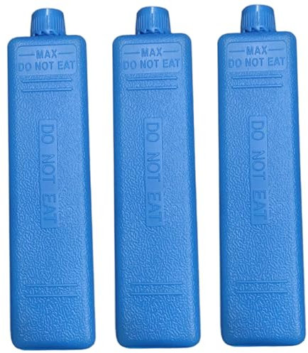 Jeorywoet Freezer Blocks, Ice Packs, 3PCS 200ML Long Lasting Freezer Blocks, Reusable Portable Cooler Ice Packs Keep Cool for Food Beverage Refrigerator Air Conditioner Fan, Block