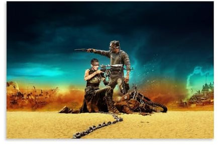 KNKncnv Mad Max Film Poster Dekorative Malerei Leinwand Wandkunst Wohnzimmer Poster Schlafzimmer Malerei,Wandkunst Bilddruck Moderne Familienzimmer Dekor 12x18inch(30x45cm)