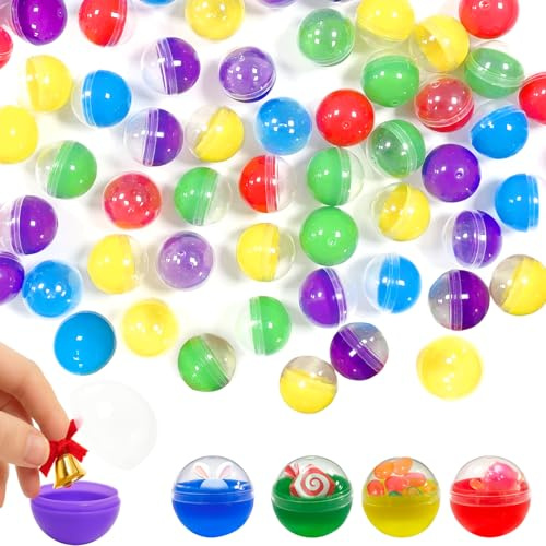 Coco Berming 100 Pezzi Palline Trasparenti Apribili (Multicolore)