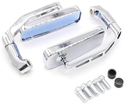 rétroviseurs pour 1 par reflectores retrovisores perno 8 mm y 10 mm y abrazadera de 7/8 para manillar mayor seguridad para motocicletas y scooters Retroviseur(Semi aluminum)
