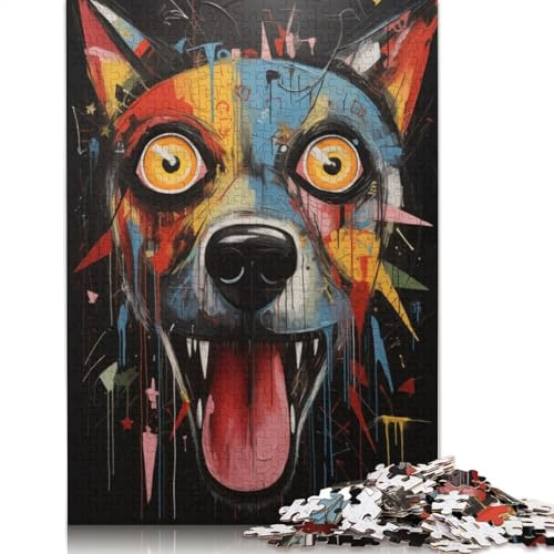 Epic Acrylic Dog Jigsaw Puzzle für Erwachsene 1000 Teile Puzzle aus Papier Wandkunst Puzzle Spiele 1000 Teile (75 x 50 cm)