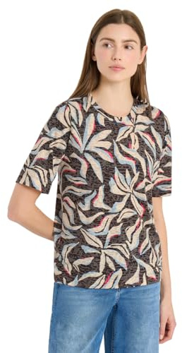 Damen Kurzarm T-Shirt im Ausbrenner-Look