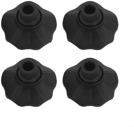 4 Stück 14 mm Stuhlbein-Bodenschoner, elastische Füße für Outdoor-Campingstühle, schwarzes Gummi, um Kratzer auf Hartholz- und Fliesenböden zu verhindern