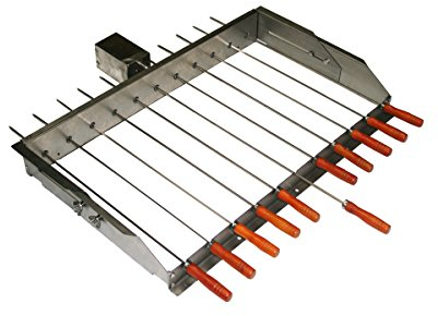 SunshineBBQs BBQ Cypriot Grill Top Rotisserie Kebab Skewers with Electric Motor - Small