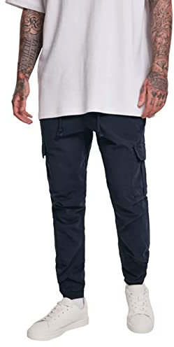 Urban Classics Herren Cargo Jogging Pants Hose, Blau (Navy 00155), XXXXL