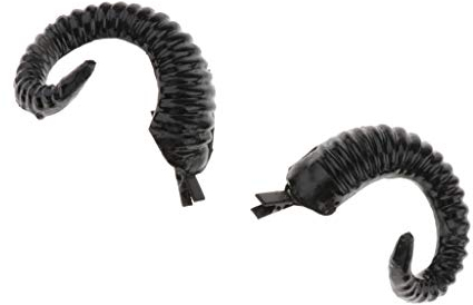 P Prettyia Ram Hörner Cosplay Hairclip Acetate Barrettes Haarschmuck Mode Für Frauen