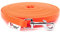 Twinkys Dog Style Hundeleine Schleppleine Wasserabweisend 15 mm breit für Hunde bis 50 kg MIT Handschlaufe 15 Meter Neon Orange Made in Germany