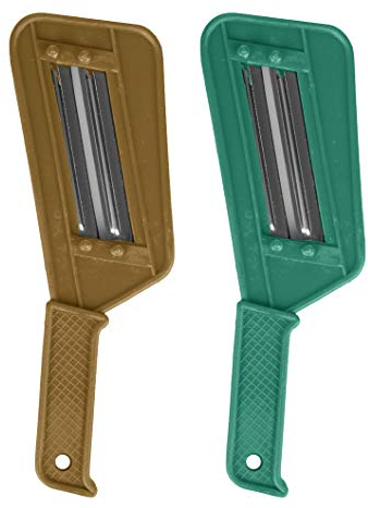 Manual Coleslaw Cabbage Chopper - Pack of 2 - Kitchen Veggie Knife Slicer - Stainless Steel Shredder for Sauerkraut Cooking