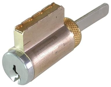 GMS Keyed Alike K2 Knob/Lever Cylinder with Schlage C Keyway, Satin Chrome