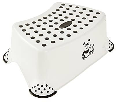 keeeper Panda Tritthocker, Ab ca. 3 bis ca. 14 Jahre, Anti-Rutsch-Funktion, Tomek, Weiß