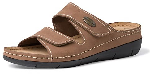 Tamaris Femme 1-1-27510-28 Sandale Plate, Taupe, 41 EU