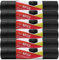 Nipter sacs poubelle écologique 120l extra fort, avec cordon de serrage, sac poubelle 30 my, 70x100 cm, noir, 10 sacs poubelle par rouleau, 12 rouleaux