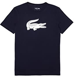 Lacoste Herren TH2042 T-Shirt Rundhals, Männer Logo Print Tee,Regular Fit