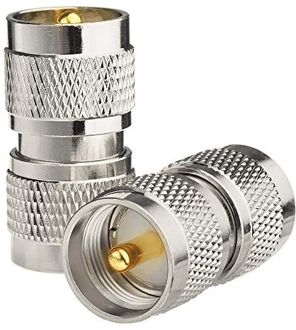 Superbat PL259 Adapter 2 Stück UHF PL259-Stecker auf Stecker PL259-Kupplung für CB Ham Radio Antenne Dummy Last SWR Meter Kabel