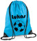 Turnbeutel mit Namen | Motiv Fußball | inkl. Namensdruck | Personalisieren & Bedrucken | Sportbeutel Schuhbeutel dunkel-blau für Jungen Kinder(surfblau)