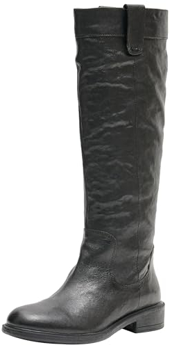 Geox D Catria, Stivali Alti al Ginocchio, Nero, 41 EU