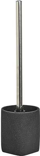Zeller 18893 WC-Bürste Dark Stone, Polyresin, schwarz