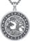 Baum des Lebens Kette Herren Sterling Silber 925 Lebensbaum Wikinger Anhänger Wikinger Runen Kette mit Wolf Halskette Nordisches Amulett Wikinger Schmuck für Männer Herren