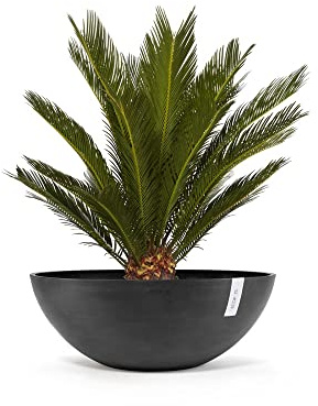 ECOPOTS Blumentopf Rund Vienna 70 Dunkelgrau Ø 70 x H 25.2 cm 61,7 L