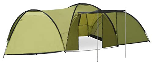 SKM Camping-Zelt Iglu 650x240x190 cm 8 Personen Grün, Weight: 9.3 kg, 92231