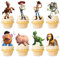 Cupcake-Topper für Geburtstagskuchen, Cupcake-Dekorationen, Spielzeug, Geburtstagsparty-Zubehör, 48 Stück