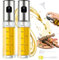KISUOMAOYI 2-Pack Oil Sprayer Dispenser, 100ml Glass Bottle with Stainless Steel Spray Nozzle, Reusable, BPA Free, Ideal for Cooking, Baking, Grilling, BBQ, Roasting, Sauteing, Outdoor Cooking