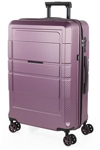 Jaslen - Maleta Mediana con 4 Ruedas Giratorias para Viajes Largos Tipo Trolley Ideal como Maletas de Viaje Grandes 23 Kilos y Maleta Viaje Mediana Resistentes, Morado