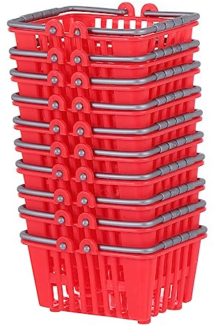KONTONTY 10pcs Mini Shopping Basket Cute Decor for Dollhouses Miniature Storage Baskets for Boys and Girls Rooms Playtime Realistic Mini House Ornaments