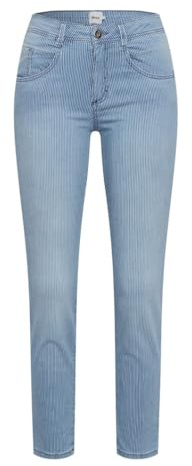 Style Shakira S verkürzte gestreifte Five-Pocket-Jeans