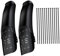 KYEQATY Bike Mud Guard 2PCS Universal Heck Mountain Bike Schlamm Guard Fit 26/27.5/29 im Rad Fahrrad Schlammschutz Spritzer Wache mit Befestigungsgurten Sportzubehör