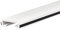QUEST Handlauf PVC 40x8 Treppenhandlauf Kunststoffhandlauf Profil für Treppengeländer Gummi, Weiß-Schwarz