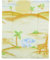 Baby Delux Wickelauflage Wickelunterlage 60x75 cm weiche Wickeltischauflage Baumwolle wasserdicht waschbar (Safari)